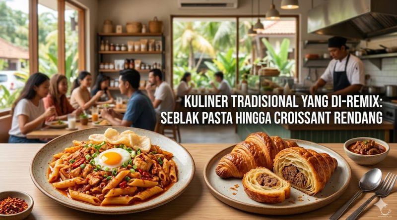 Kuliner Tradisional yang Di-remix: Seblak Pasta hingga Croissant Rendang