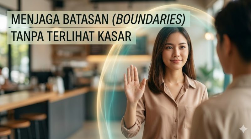 menjaga batasan (boundaries) tanpa terlihat kasar