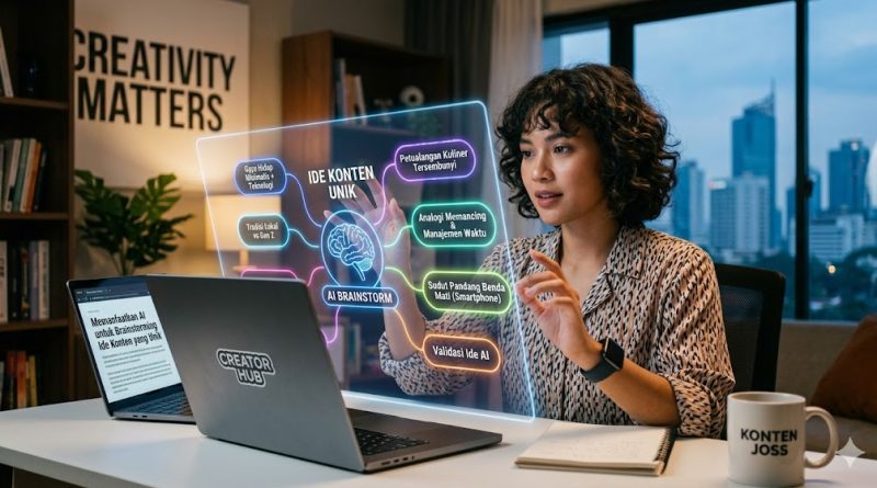 memanfaatkan AI untuk brainstorming ide konten yang unik